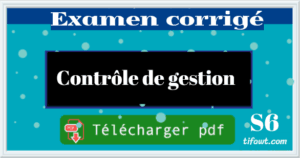 examen de controle de gestion s6 pdf