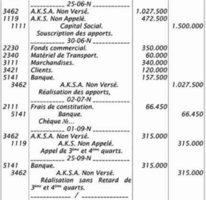 Le journal de la société :