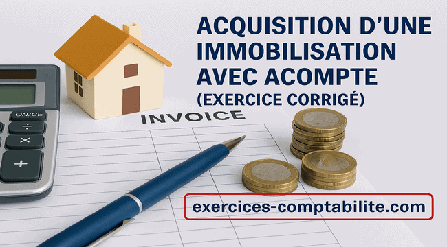 acompte comptabilisation