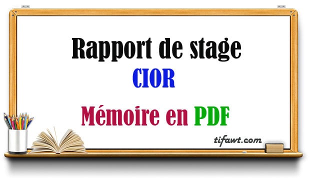 Rapport de stage (mémoire de fin d’étude) sur CIOR