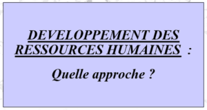 cours de développement des ressources humaines