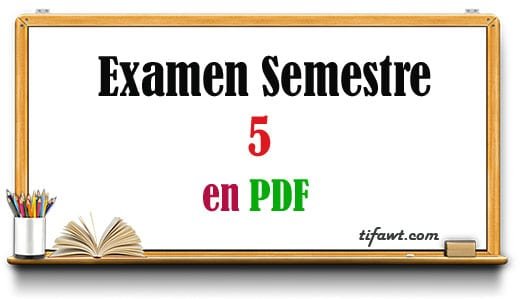 Examens semestre 5 pour économie