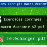 exercices corrigés de macroéconomie