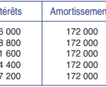 Coût avec un financement par emprunt