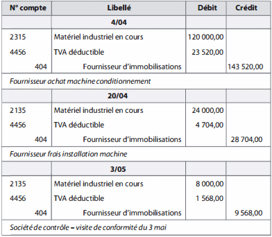 fournisseur enregistrement