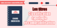 les titres comptabilisation