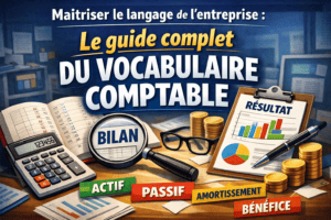 Outils comptables et vocabulaire financier pour la gestion d'entreprise.