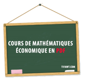 cours mathématiques économique en pdf