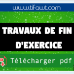 traveaux de fin d'exercice